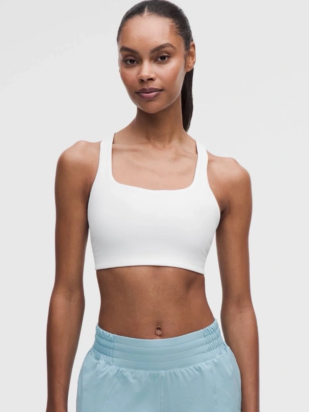 lululemon athletica White Racerback Sports Bra
